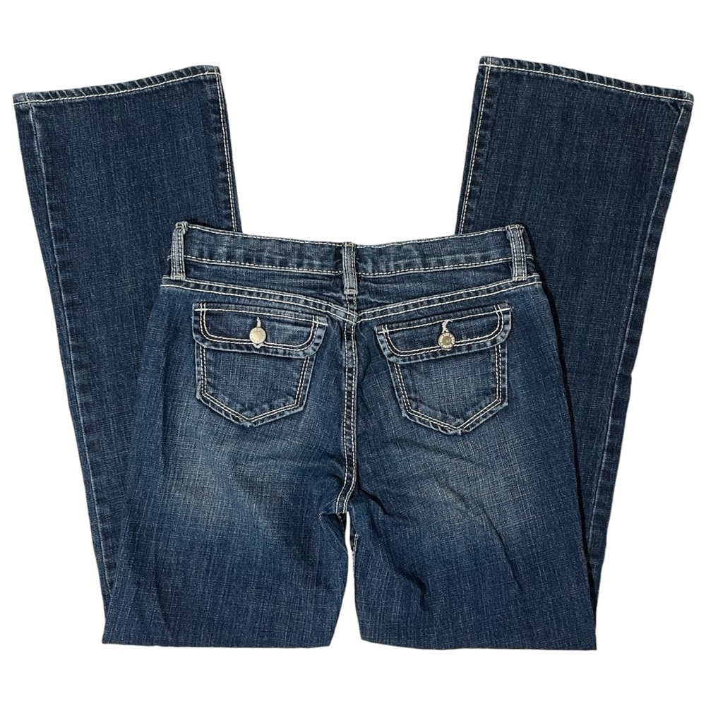 Y2K white stitching low rise Gap jeans